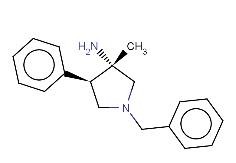 rac-(3R,4S)-1-benzyl-3-methyl-4-phenylpyrrolidin-3-amine, trans