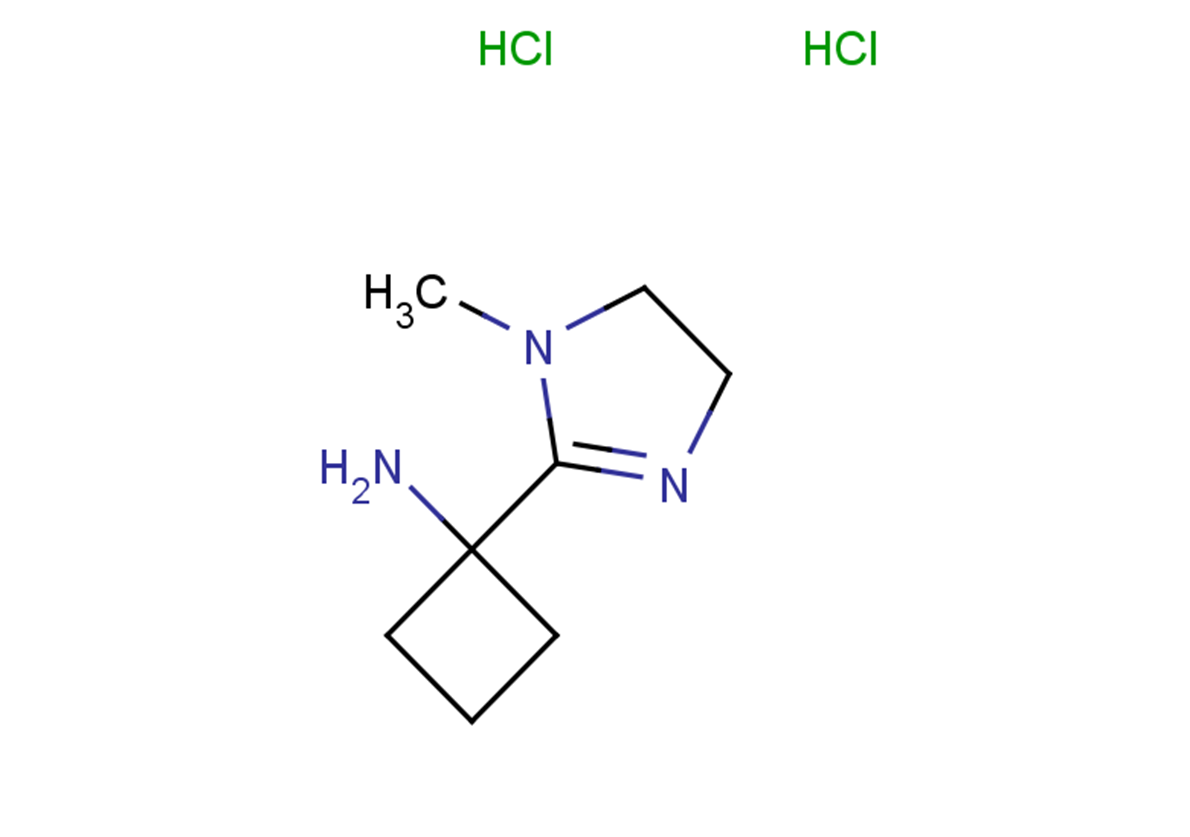 1-(1-methyl-4,5-dihydro-1H-imidazol-2-yl)cyclobutan-1-amine dihydrochloride