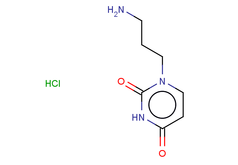 1-(3-aminopropyl)-1,2,3,4-tetrahydropyrimidine-2,4-dione hydrochloride