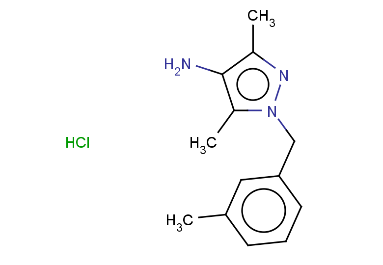 3,5-dimethyl-1-[(3-methylphenyl)methyl]-1H-pyrazol-4-amine hydrochloride