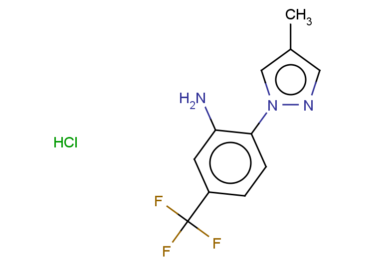 2-(4-methyl-1H-pyrazol-1-yl)-5-(trifluoromethyl)aniline hydrochloride