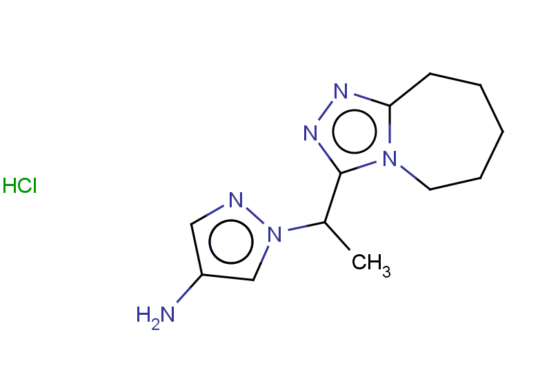 1-(1-{5H,6H,7H,8H,9H-[1,2,4]triazolo[4,3-a]azepin-3-yl}ethyl)-1H-pyrazol-4-amine hydrochloride