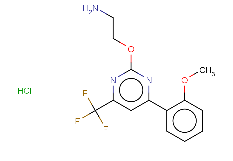2-{[4-(2-methoxyphenyl)-6-(trifluoromethyl)pyrimidin-2-yl]oxy}ethan-1-amine hydrochloride