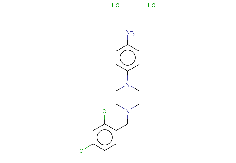 4-{4-[(2,4-dichlorophenyl)methyl]piperazin-1-yl}aniline dihydrochloride