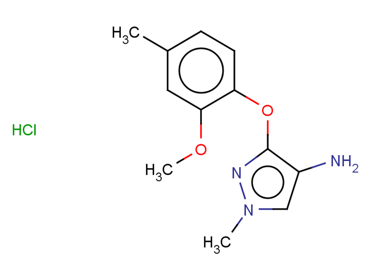 3-(2-methoxy-4-methylphenoxy)-1-methyl-1H-pyrazol-4-amine hydrochloride