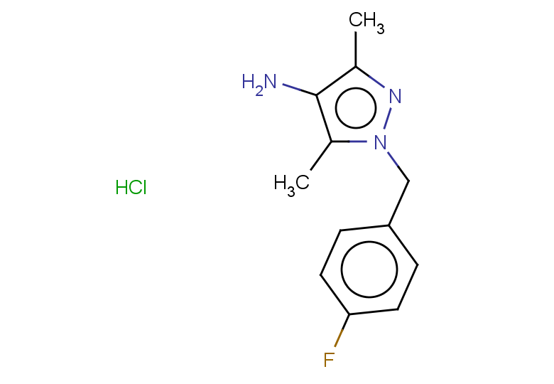 1-[(4-fluorophenyl)methyl]-3,5-dimethyl-1H-pyrazol-4-amine hydrochloride