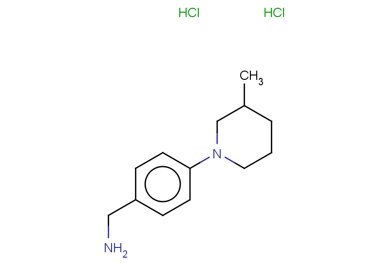 [4-(3-methylpiperidin-1-yl)phenyl]methanamine dihydrochloride