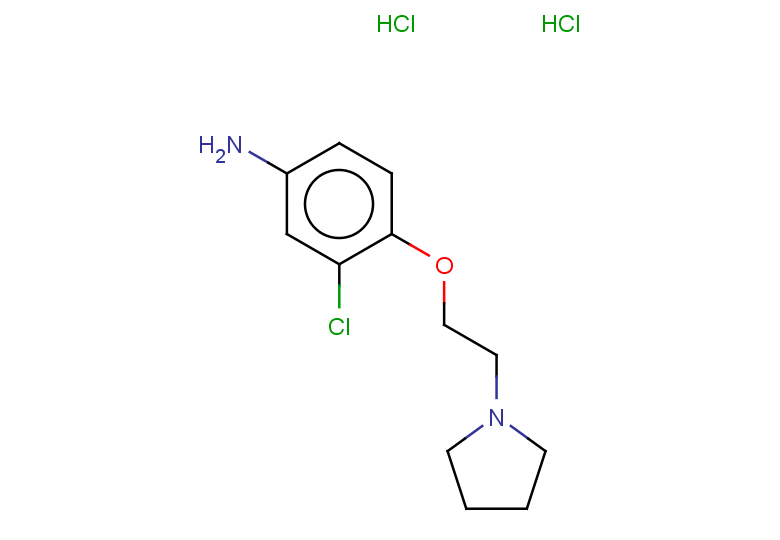 3-chloro-4-[2-(pyrrolidin-1-yl)ethoxy]aniline dihydrochloride