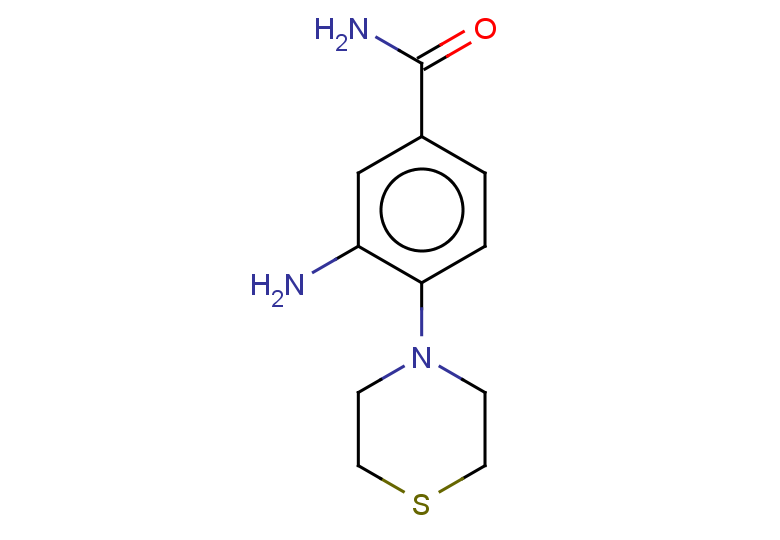 3-amino-4-(thiomorpholin-4-yl)benzamide