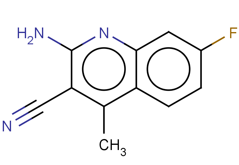 2-amino-7-fluoro-4-methylquinoline-3-carbonitrile