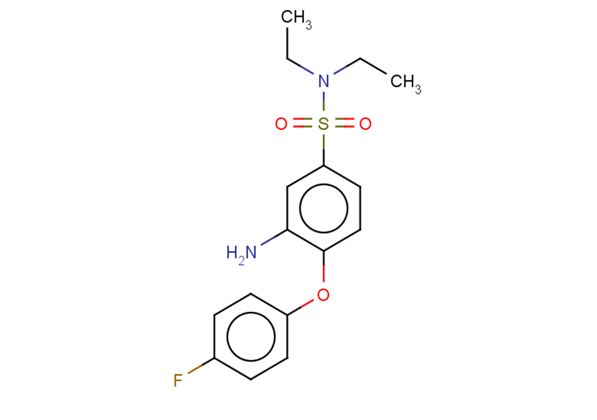 3-amino-N,N-diethyl-4-(4-fluorophenoxy)benzene-1-sulfonamide