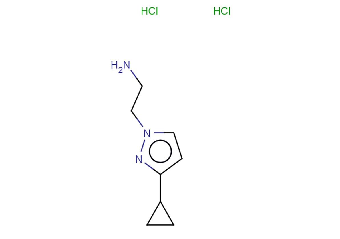2-(3-cyclopropyl-1H-pyrazol-1-yl)ethan-1-amine dihydrochloride