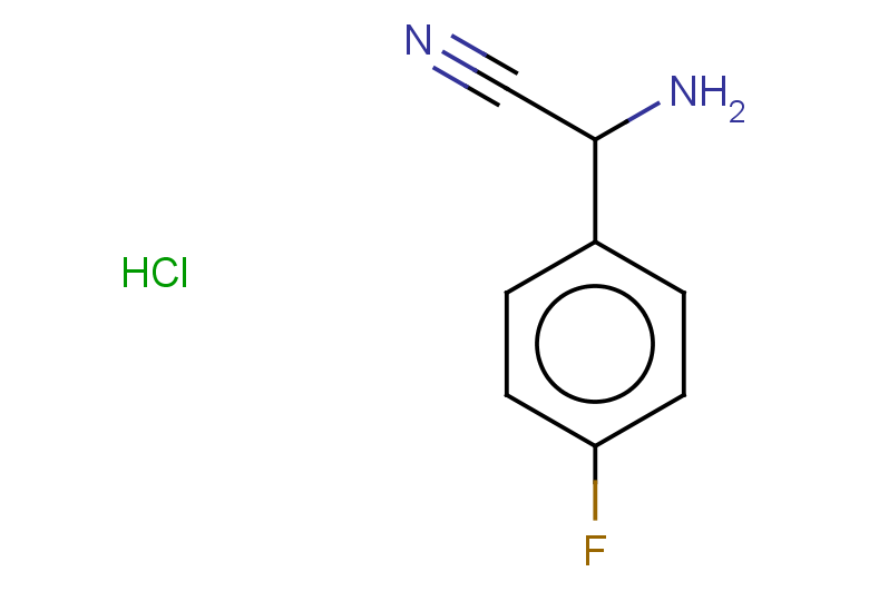 2-amino-2-(4-fluorophenyl)acetonitrile hydrochloride