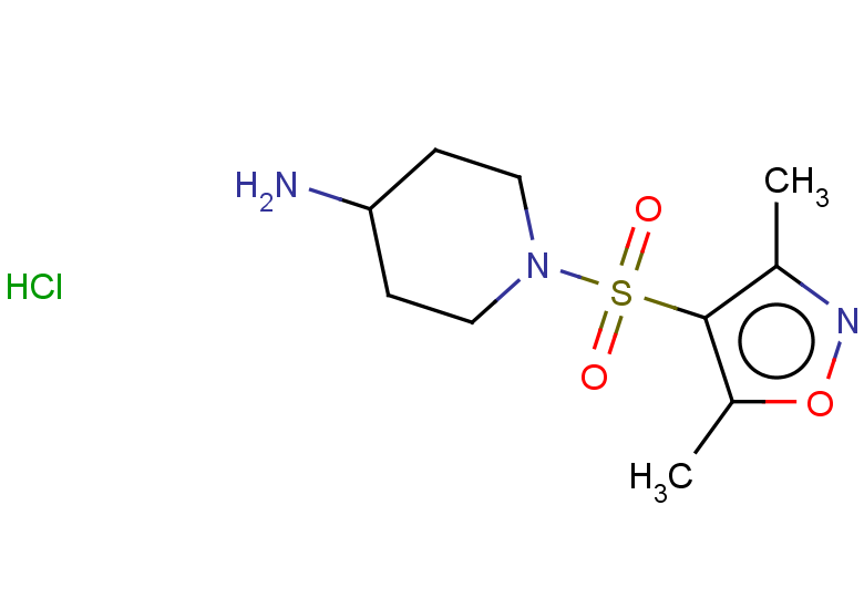 1-[(dimethyl-1,2-oxazol-4-yl)sulfonyl]piperidin-4-amine hydrochloride