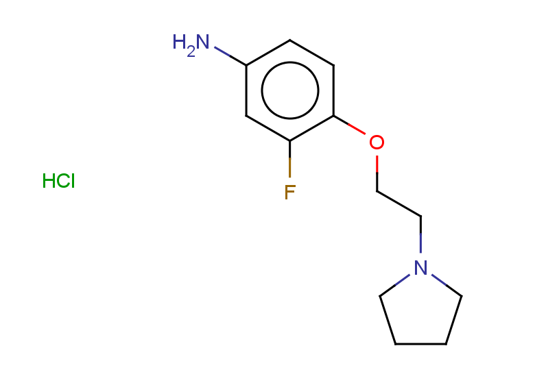 3-fluoro-4-[2-(pyrrolidin-1-yl)ethoxy]aniline hydrochloride
