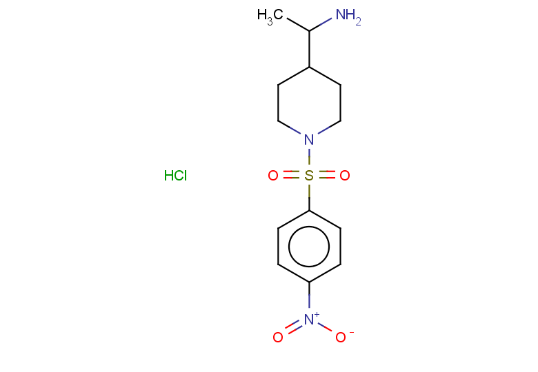 1-[1-(4-nitrobenzenesulfonyl)piperidin-4-yl]ethan-1-amine hydrochloride