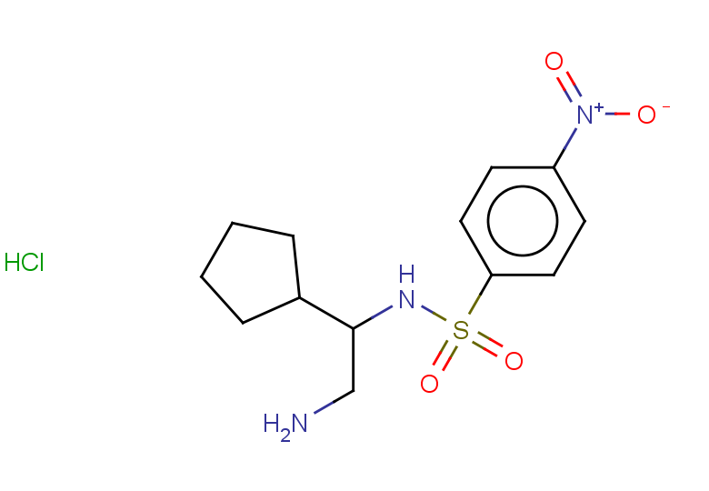 N-(2-amino-1-cyclopentylethyl)-4-nitrobenzene-1-sulfonamide hydrochloride