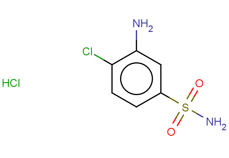 3-amino-4-chlorobenzene-1-sulfonamide hydrochloride