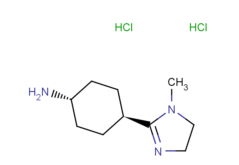 rac-(1r,4r)-4-(1-methyl-4,5-dihydro-1H-imidazol-2-yl)cyclohexan-1-amine dihydrochloride, trans