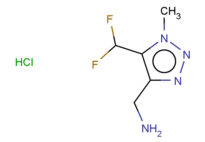[5-(difluoromethyl)-1-methyl-1H-1,2,3-triazol-4-yl]methanamine hydrochloride