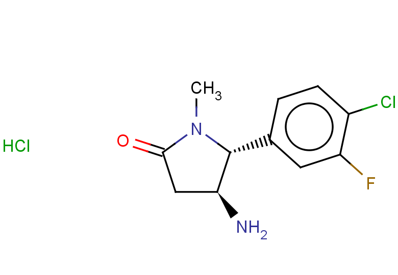rac-(4R,5S)-4-amino-5-(4-chloro-3-fluorophenyl)-1-methylpyrrolidin-2-one hydrochloride, trans