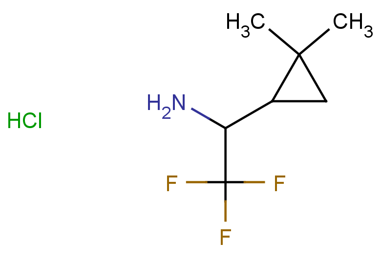1-(2,2-dimethylcyclopropyl)-2,2,2-trifluoroethan-1-amine hydrochloride
