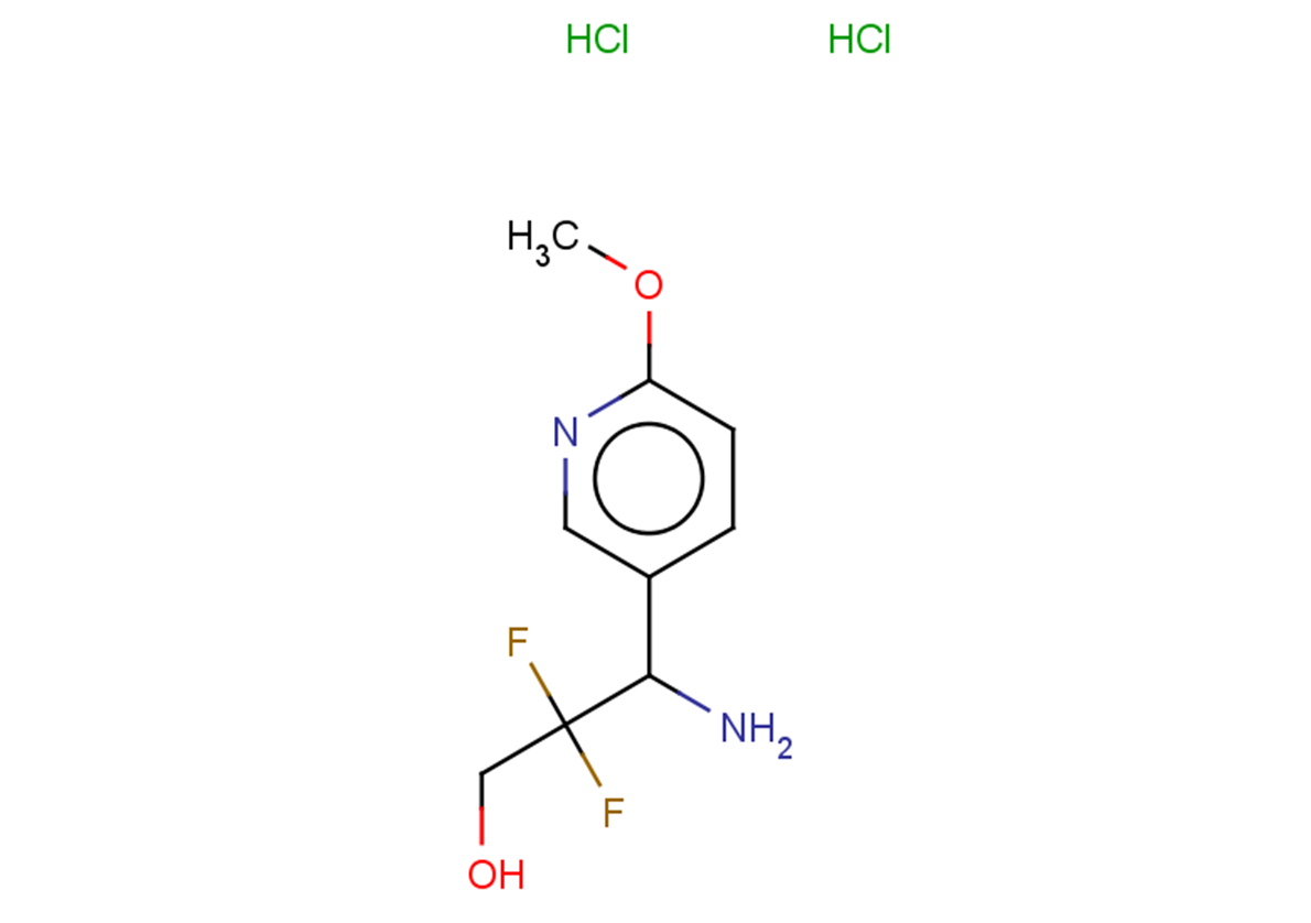 3-amino-2,2-difluoro-3-(6-methoxypyridin-3-yl)propan-1-ol dihydrochloride