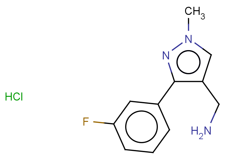 [3-(3-fluorophenyl)-1-methyl-1H-pyrazol-4-yl]methanamine hydrochloride