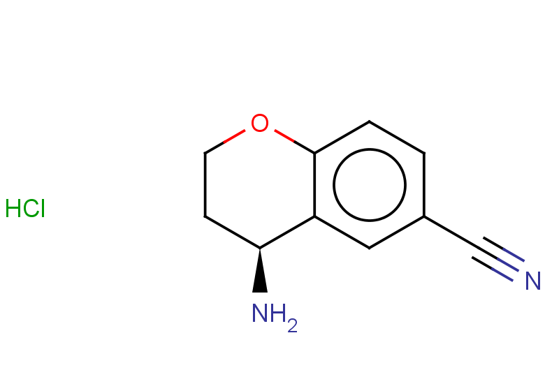 (4S)-4-amino-3,4-dihydro-2H-1-benzopyran-6-carbonitrile hydrochloride