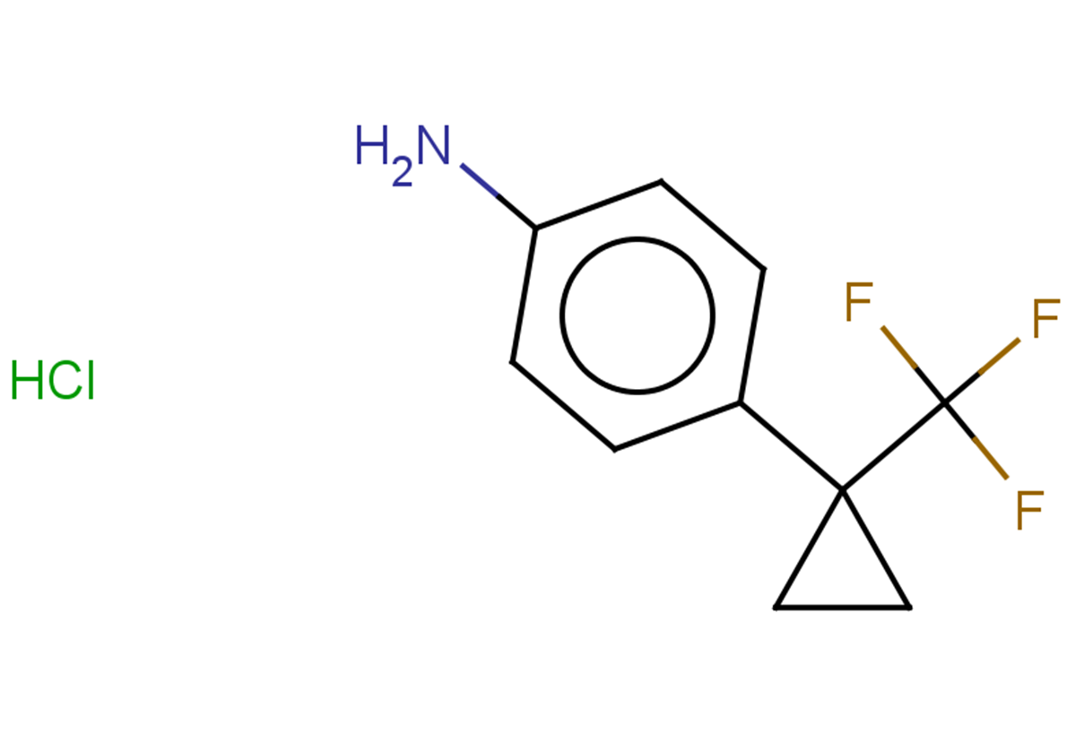 4-[1-(trifluoromethyl)cyclopropyl]aniline hydrochloride