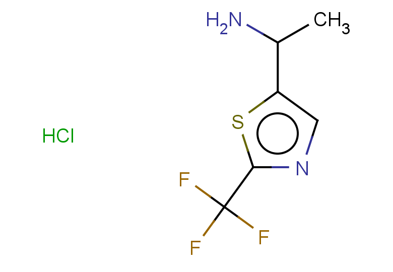 1-[2-(trifluoromethyl)-1,3-thiazol-5-yl]ethan-1-amine hydrochloride