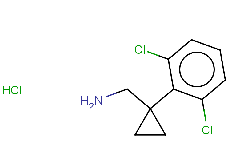 1-[1-(2,6-dichlorophenyl)cyclopropyl]methanamine hydrochloride