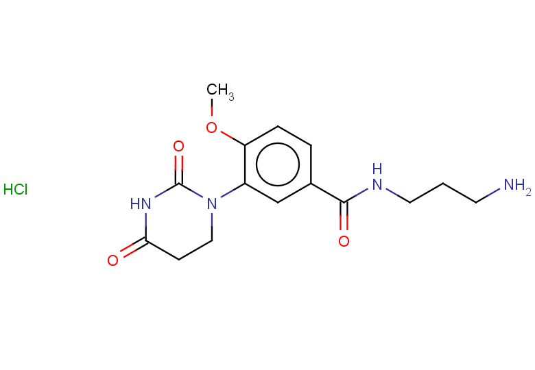 N-(3-aminopropyl)-3-(2,4-dioxo-1,3-diazinan-1-yl)-4-methoxybenzamide hydrochloride