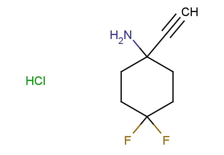 1-ethynyl-4,4-difluorocyclohexan-1-amine hydrochloride