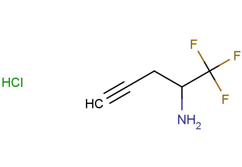 1,1,1-trifluoropent-4-yn-2-amine hydrochloride