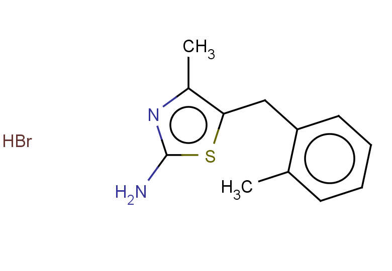 4-methyl-5-[(2-methylphenyl)methyl]-1,3-thiazol-2-amine hydrobromide