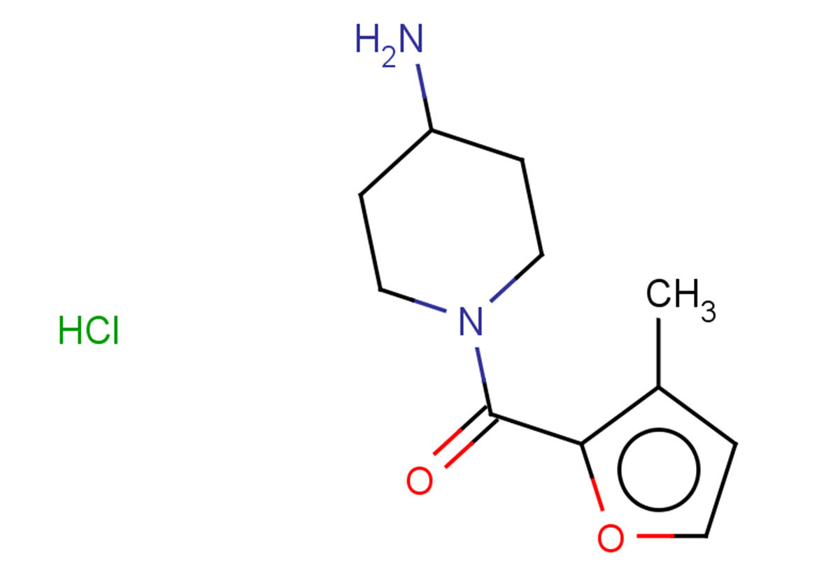 1-(3-methylfuran-2-carbonyl)piperidin-4-amine hydrochloride