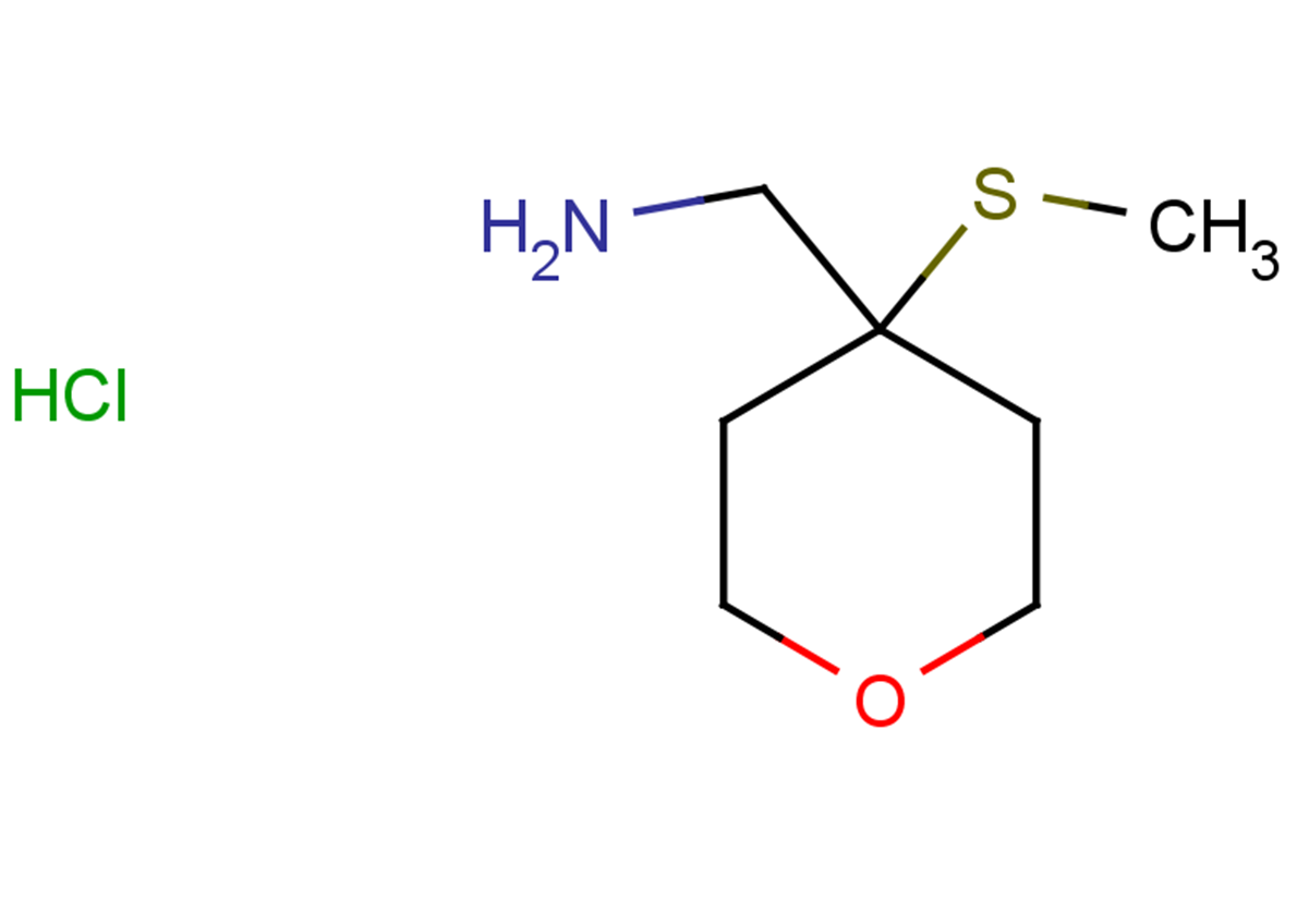 [4-(methylsulfanyl)oxan-4-yl]methanamine hydrochloride