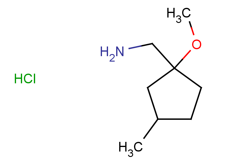 1-(1-methoxy-3-methylcyclopentyl)methanamine hydrochloride, Mixture of diastereomers