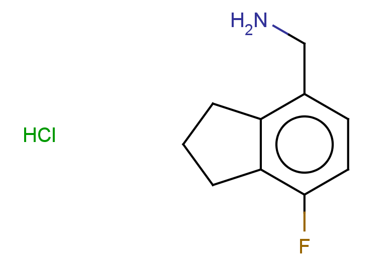 1-(7-fluoro-2,3-dihydro-1H-inden-4-yl)methanamine hydrochloride