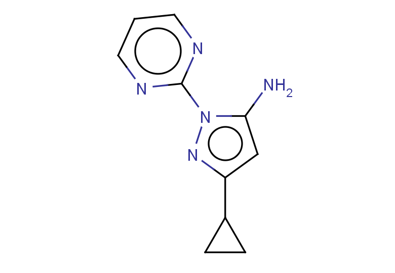 3-cyclopropyl-1-(pyrimidin-2-yl)-1H-pyrazol-5-amine