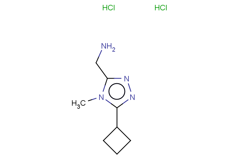 (5-cyclobutyl-4-methyl-4H-1,2,4-triazol-3-yl)methanamine dihydrochloride