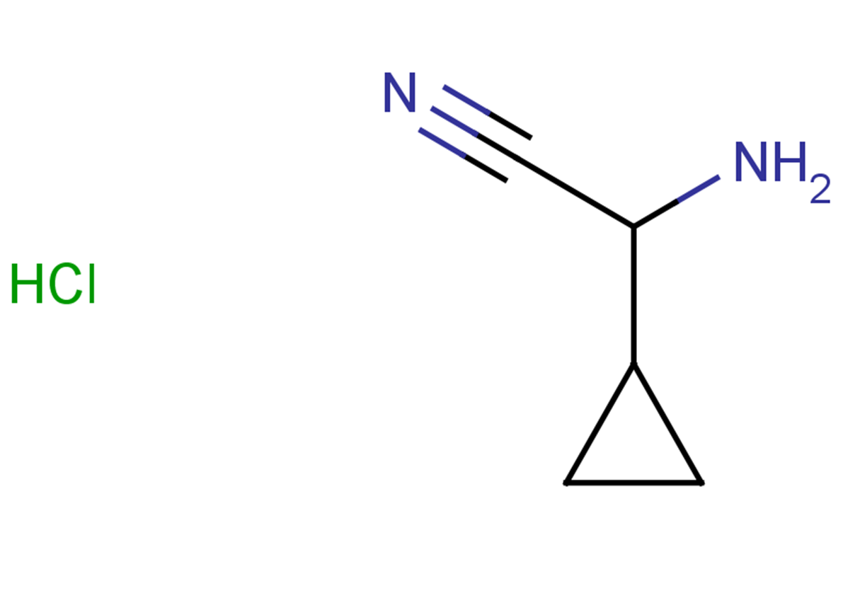 2-amino-2-cyclopropylacetonitrile hydrochloride