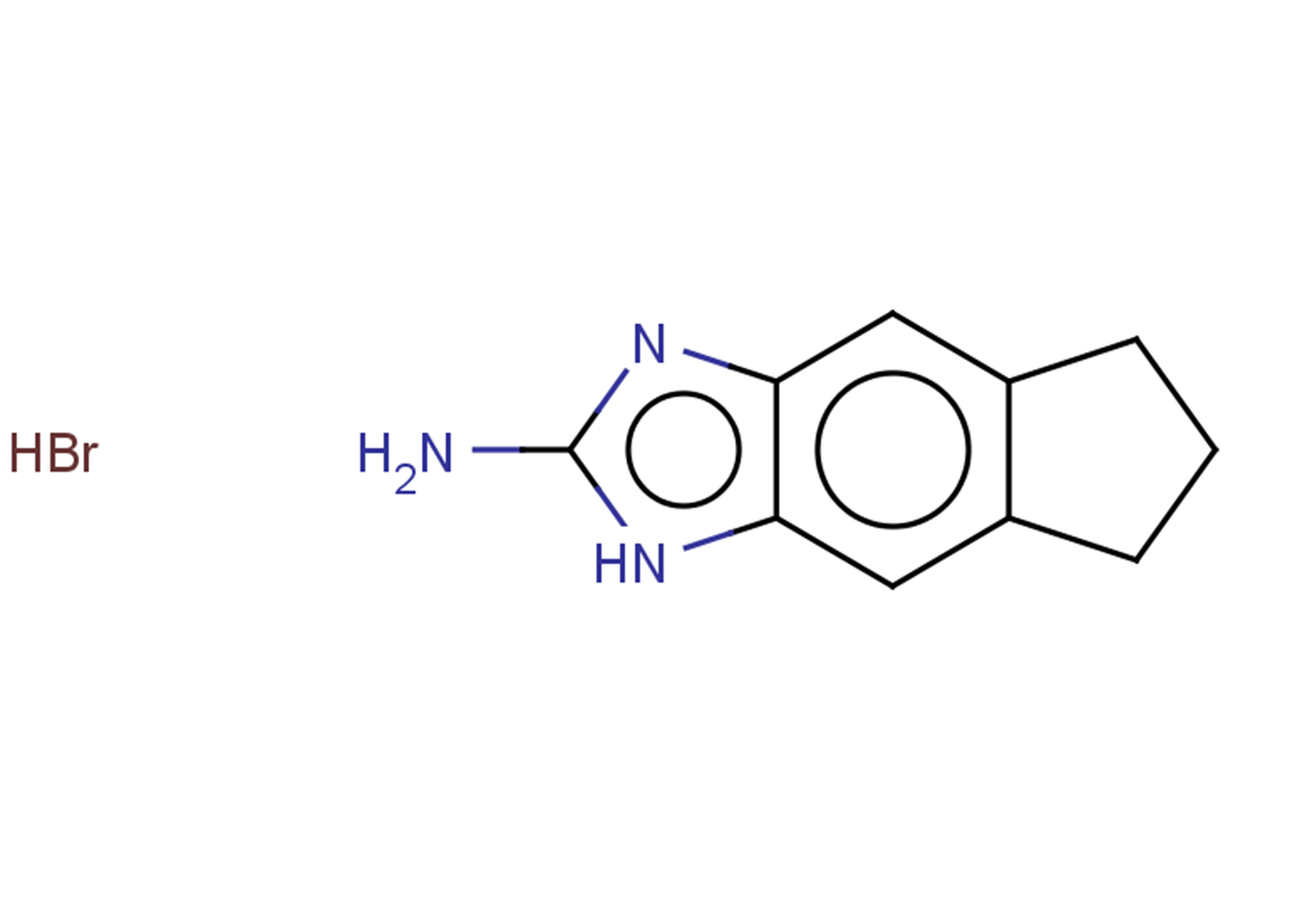 1H,5H,6H,7H-indeno[5,6-d]imidazol-2-amine hydrobromide