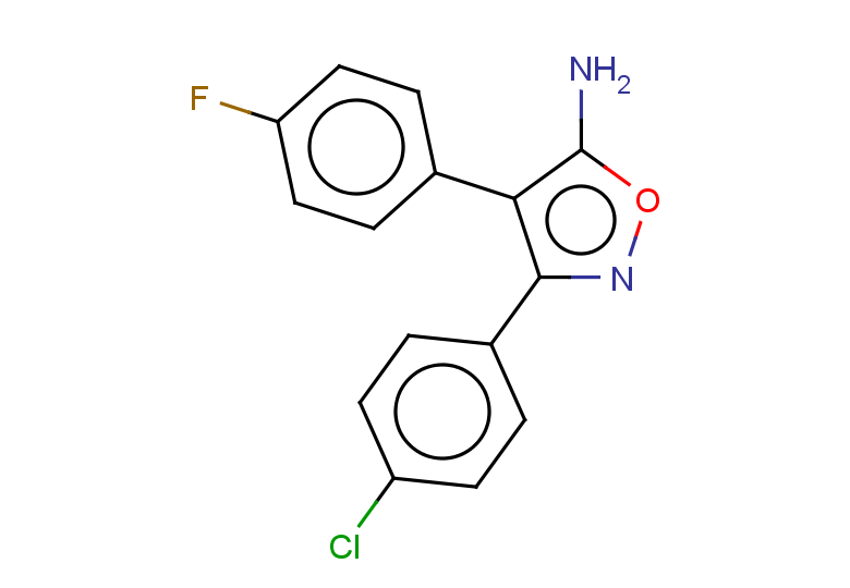3-(4-chlorophenyl)-4-(4-fluorophenyl)-1,2-oxazol-5-amine