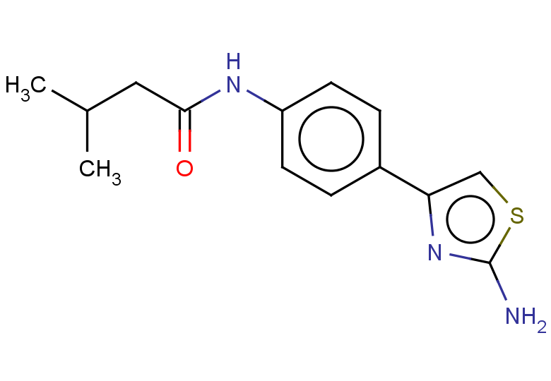 N-[4-(2-amino-1,3-thiazol-4-yl)phenyl]-3-methylbutanamide