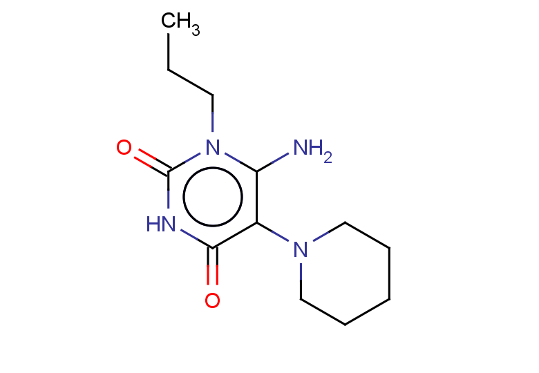 6-amino-5-(piperidin-1-yl)-1-propyl-1,2,3,4-tetrahydropyrimidine-2,4-dione