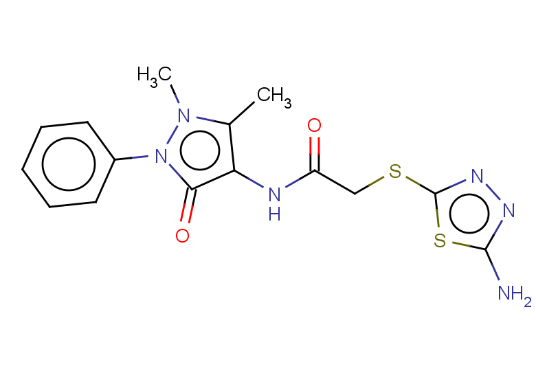 2-[(5-amino-1,3,4-thiadiazol-2-yl)sulfanyl]-N-(1,5-dimethyl-3-oxo-2-phenyl-2,3-dihydro-1H-pyrazol-4-yl)acetamide