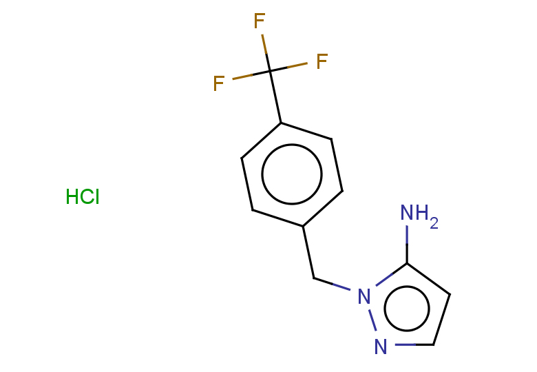 1-{[4-(trifluoromethyl)phenyl]methyl}-1H-pyrazol-5-amine hydrochloride