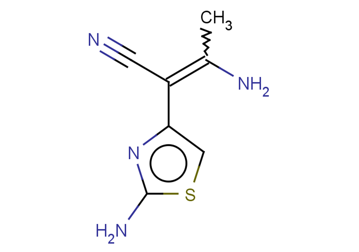 3-amino-2-(2-amino-1,3-thiazol-4-yl)but-2-enenitrile